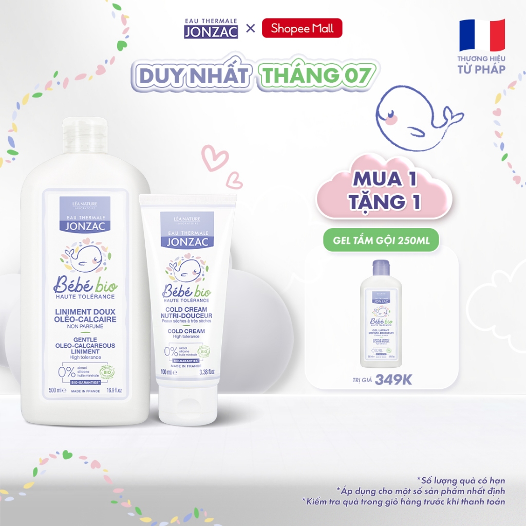 Combo Kem Dưỡng Ẩm Hữu Cơ 100ml + Dung Dịch Vệ Sinh Ngừa Hăm Tã Hữu Cơ Dành Cho Bé (500ML-1L)