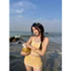 Set Bikini Không Hở KHAO BOUTIQE 3 Món Áo Corset Kèm Chân Váy Phối Quần Bơi