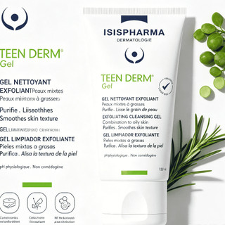 Gel rửa mặt ISISPHARMA 150ml/Teen Derm Exfoliating hỗ trợ giảm mụn