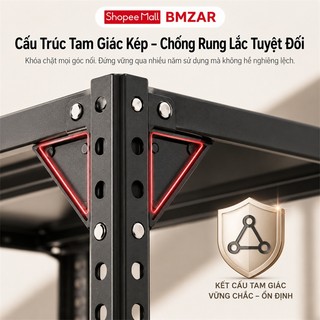 BMZAR Kệ Sắt V Lỗ Chịu Tải 500kg Kệ Hàng Đa Năng Kệ Dể Dồ Điều Chỉnh Chiều Cao