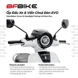 Ốp Đầu Xe & Viền Chóa Đèn Evo | Nhựa ABS Đen | B-Factory Made in Vietnam