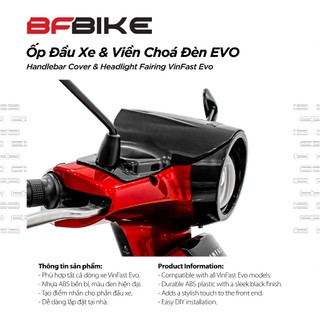 Ốp Đầu Xe & Viền Chóa Đèn Evo | Nhựa ABS Đen | B-Factory Made in Vietnam