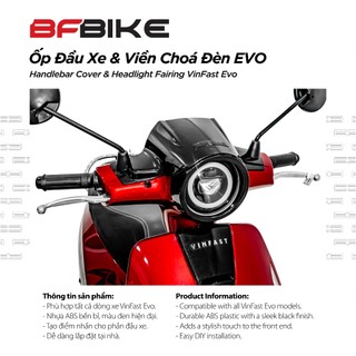 Ốp Đầu Xe & Viền Chóa Đèn Evo | Nhựa ABS Đen | B-Factory Made in Vietnam