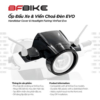 Ốp Đầu Xe & Viền Chóa Đèn Evo | Nhựa ABS Đen | B-Factory Made in Vietnam