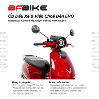 Ốp Đầu Xe & Viền Chóa Đèn Evo | Nhựa ABS Đen | B-Factory Made in Vietnam