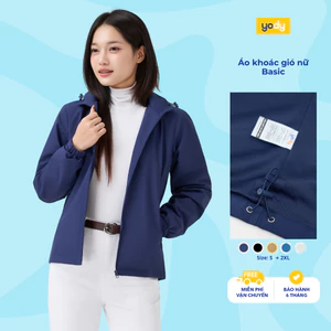 Áo khoác gió nữ YODY basic cản gió chống bụi hiệu quả WCWC25F048