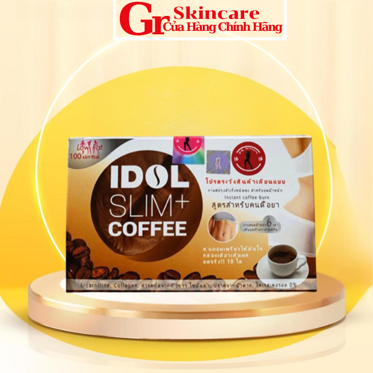 Cà Phê IDOI SLIN dáng đẹp,Thơm Hộp 10 gói nâu hương cà phê