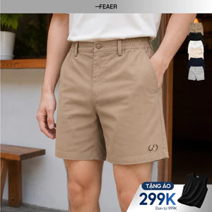 Quần short kaki nam Infinity Agile, form trên gối,co giãn dễ chiu, mềm mịn, tôn dáng - FEAER
