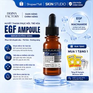 Huyết thanh phục hồi, trẻ hóa, Serum dưỡng sáng Derma Factory EGF Ampoule 10ml