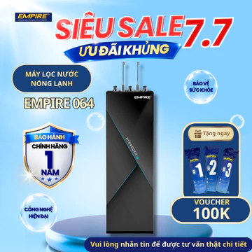 [MIỄN PHÍ LẮP ĐẶT] Máy Lọc Nước Empire Hydrogen Model 064 Nóng Nguội 3 Chế Độ Nước 10 Cấp Lọc