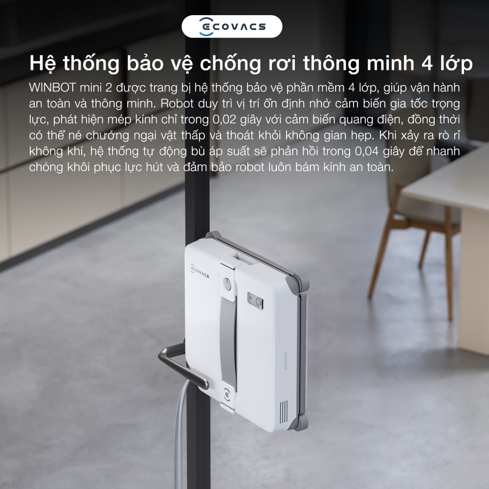 Robot lau kính Ecovacs Winbot Mini 2