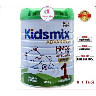 [CHÍNH HÃNG] Sữa bột Kidsmix Advanced Pháp - Sữa tăng cân, phát triển chiều cao, bổ sung DHA, HMO, D3 - TẶNG QUÀ HẤP DẪN