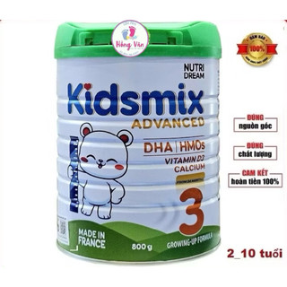 [CHÍNH HÃNG] Sữa bột Kidsmix Advanced Pháp - Sữa tăng cân, phát triển chiều cao, bổ sung DHA, HMO, D3 - TẶNG QUÀ HẤP DẪN