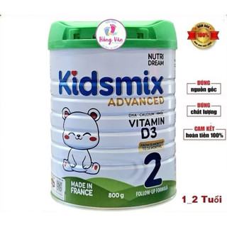[CHÍNH HÃNG] Sữa bột Kidsmix Advanced Pháp - Sữa tăng cân, phát triển chiều cao, bổ sung DHA, HMO, D3 - TẶNG QUÀ HẤP DẪN