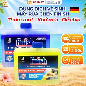 Dung Dịch Vệ Sinh Máy Rửa Bát Finish Sạch Sâu Khử Cặn Khử Mùi Bảo Vệ Máy Chai 250ml Đức
