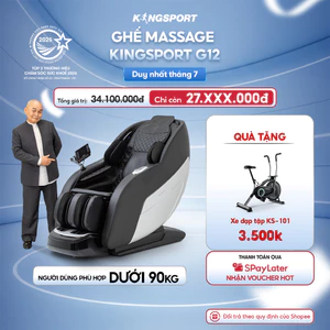 Ghế massage KINGSPORT G12 công nghệ mới Kingtech Touch Pro, 25 bài massage tự động