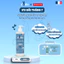 Nước làm sạch mặt, cơ thể và vùng tã 3 trong 1 loại thường - Cleansing water - 500ml