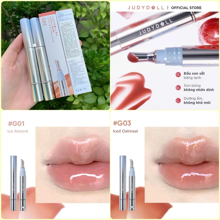 Son bóng dưỡng môi Judydoll Watery Essence Lip Glaze