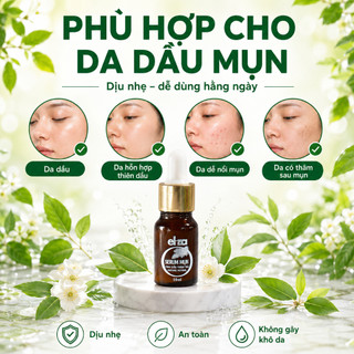 [CHÍNH HÃNG] Serum giảm mụn, mờ thâm, thu nhỏ lỗ chân lông chiết xuất từ tinh dầu tràm trà thiên nhiên Eliza 10ml