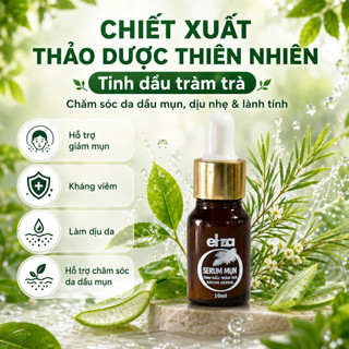 [CHÍNH HÃNG] Serum giảm mụn, mờ thâm, thu nhỏ lỗ chân lông chiết xuất từ tinh dầu tràm trà thiên nhiên Eliza 10ml