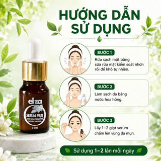 [CHÍNH HÃNG] Serum giảm mụn, mờ thâm, thu nhỏ lỗ chân lông chiết xuất từ tinh dầu tràm trà thiên nhiên Eliza 10ml