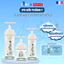 Bình sữa nhựa PP AVEC FONT đa tốc độ chống đầy hơi - 150ml/270ml/330ml - Xanh/Hồng