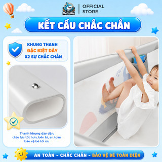 Thanh Chắn Giường Pakey Cao Cấp New 2026, Chắn Giường Cải Tiến Khóa Kép, Khung Thép Dày Dặn, Nâng Hạ 1 Tay Dễ Dàng