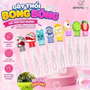 Que gậy thổi bong bóng xà phòng nhiều mẫu ngộ nghĩnh cho bé kèm nước