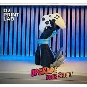 Giá Đỡ Tay Cầm Chơi Game Đa Năng Mô Hình Bàn Tay Kaiju No. 8 Cao Cấp Decor Góc Gaming - D2PrintLab