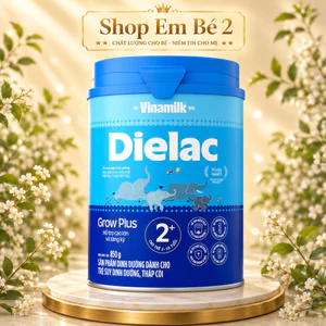 Vinamilk - Sản phẩm dinh dưỡng công thức Dielac Grow plus lon 850g và 1,4kg