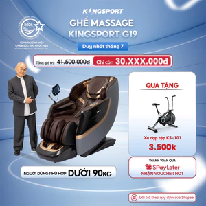 Ghế massage KINGSPORT STANDARD G19 Công Nghệ Massage Kingtech Touch Pro, 20 Bài Massage Tự Động