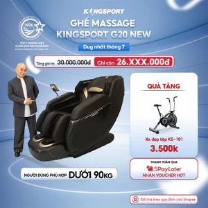 Ghế massage Kingsport Standard G20 New, công nghệ sóng âm KingSonic hiện đại, điều khiển giọng nói thông minh.