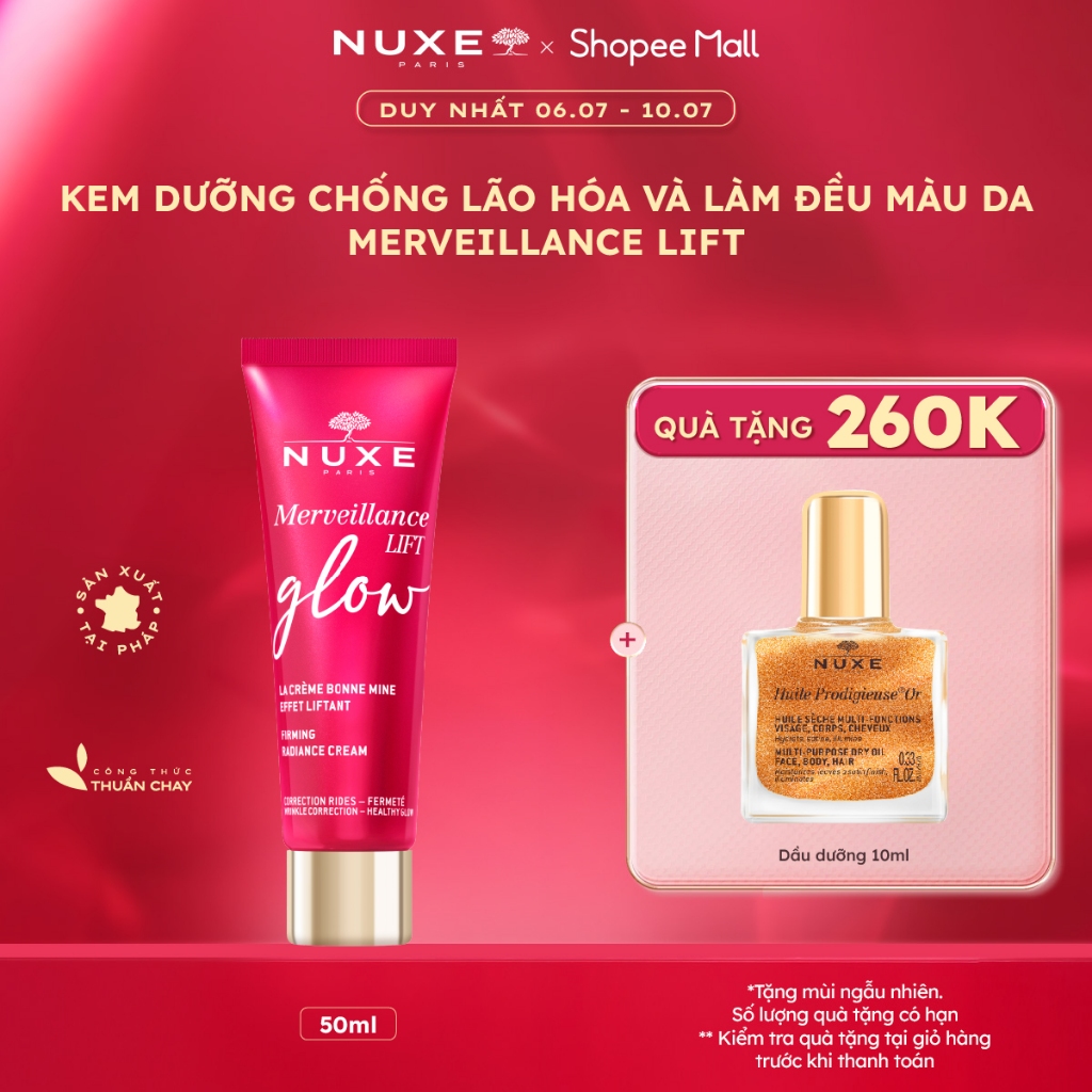 Kem dưỡng nâng cơ và chống lão hóa chuyên sâu NUXE Merveillance LIFT Glow Firming Radiance Cream 50ml
