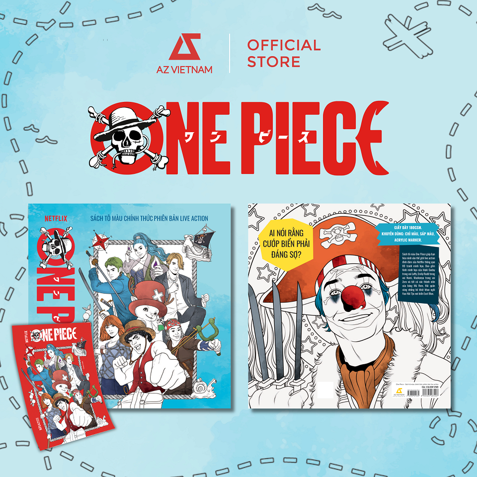 Sách - One Piece - Sách Tô Màu Chính Thức Phiên Bản Live Action