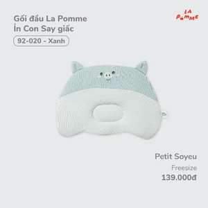 Gối lõm sơ sinh nâng đỡ vùng đầu La Pomme cho bé- Bé trai/ bé gái - Bảo vệ vùng đầu, thoáng khí, nhẹ nhàng, thấm hút tốt