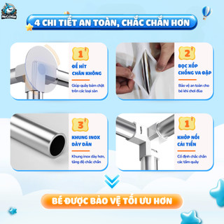 Quây Bóng Vải Pakey Khung Inox Dày Dặn, Nhà Bóng Cao 65cm, Dễ Tháo Rời [Kèm Quà Tặng]