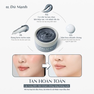 Combo 2 Kem Tẩy Trang Thảo Mộc Và Đất Sét DaoiDa - Sạch Sâu, Cải Thiện Mụn Đầu Đen & Lỗ Chân Lông 110g