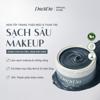 Combo 2 Kem Tẩy Trang Thảo Mộc Và Đất Sét DaoiDa - Sạch Sâu, Cải Thiện Mụn Đầu Đen & Lỗ Chân Lông 110g