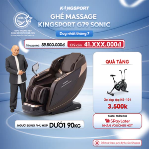 Ghế massage Kingsport Deluxe G79 Sonic, công nghệ cảm biến, điều khiển giọng nói thông minh.