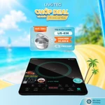 [Tặng Bộ nồi inox 430 LIN-30S2] Bếp từ đơn Livotec E smart LIS 636, 2 quạt tản nhiệt, mâm từ đồng nguyên chất — ảnh 1