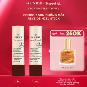 Combo 2 Son dưỡng môi Nuxe Reve De Miel Lip Moisturising Stick 4g