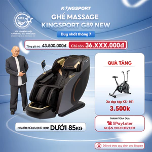 CHỈ GIAO MIỄN BẮC | Ghế massage KINGSPORT G89 New có body scan, công nghệ lọc khí ion âm, con lăn 3D thông minh