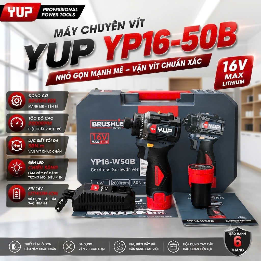 YUP CHÍNH HÃNG : Chuyên Vít Cấp Trượt YUP YP16-W50B | Shopee Việt Nam