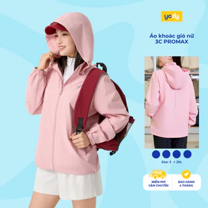 Áo khoác gió nữ gia đình YODY 3C Promax cản gió, cản bụi WCJA25F092