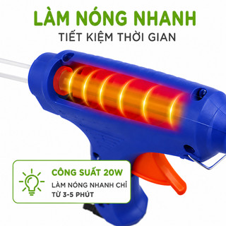 Súng Bắn Keo Nến Silicon Sửa Chữa Gia Đình GD303 - Máy Bắn Keo Nến Silicon Nóng Chảy Nhỏ 20W