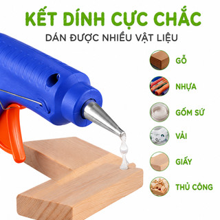 Súng Bắn Keo Nến Silicon Sửa Chữa Gia Đình GD303 - Máy Bắn Keo Nến Silicon Nóng Chảy Nhỏ 20W