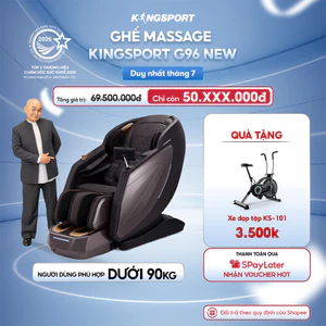 Ghế massage KINGSPORT DELUXE G96 New chế độ massage 3D Ultra, 24 chương trình massage tự động