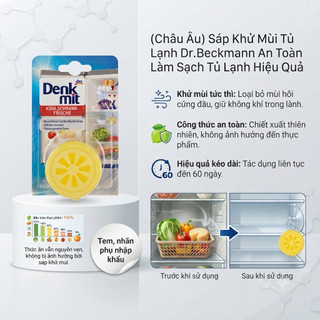 (Châu Âu)  Sáp Khử Mùi Tủ Lạnh Dr.Beckmann An Toàn Làm Sạch Tủ Lạnh Hiệu Quả