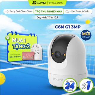 [MỞ BÁN] Camera WIFI EZVIZ C6N G1 3MP - Quan Sát Không Góc Khuất, Hẹn Giờ Cảnh Báo, AI Phát Hiện Người, Ban Đêm Có Màu