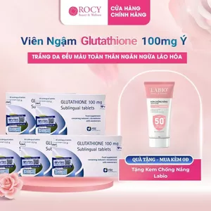 Viên Ngậm Trắng Da Glutathione 100mg Nhập Nhẩu Italy - Viên Trắng Da Toàn Thân